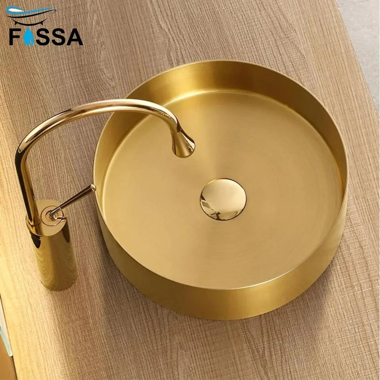 15x15x4 Inch Gold Wash Basin 304 Stainless Steel Wash Basin Table Top For Bathroom
