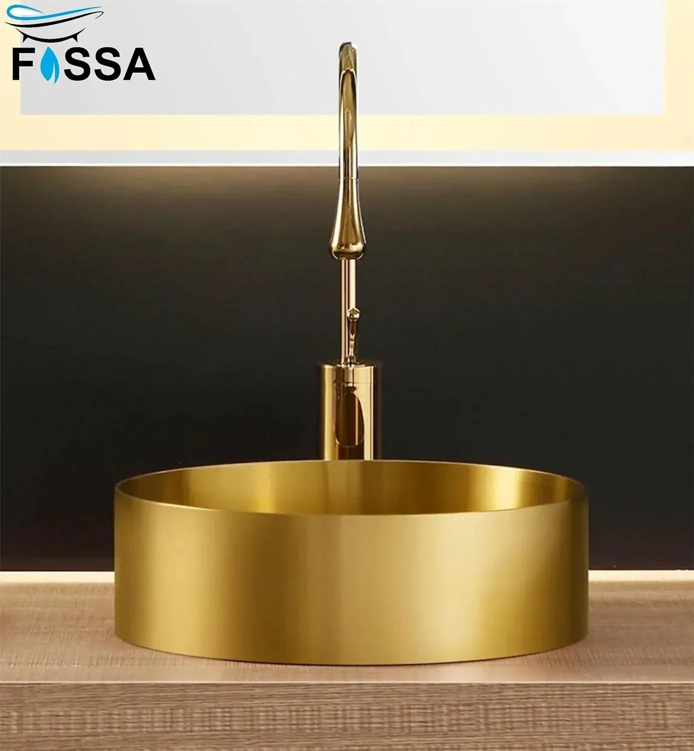 15x15x4 Inch Gold Wash Basin 304 Stainless Steel Wash Basin Table Top For Bathroom